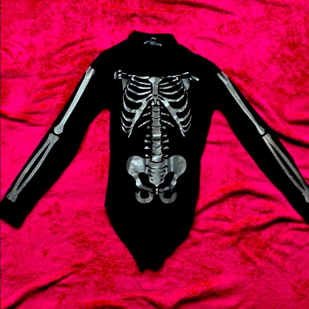 Black skeleton bodysuit